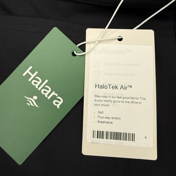 HALARA Black Wide Leg Pants NWT Large TALL - Picture 9 of 10